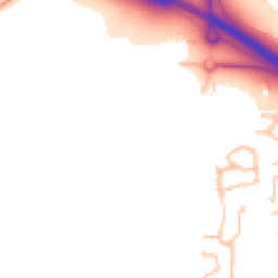 Daytime road noise heatmap for ST14 5FW