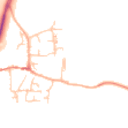 Daytime road noise heatmap for ST14 5JY