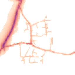 Daytime road noise heatmap for ST14 5JZ