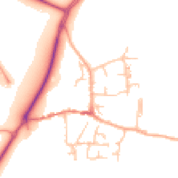 Daytime road noise heatmap for ST14 5LF