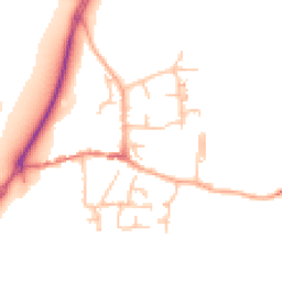 Daytime road noise heatmap for ST14 5LQ