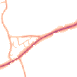 Daytime road noise heatmap for ST14 5NE