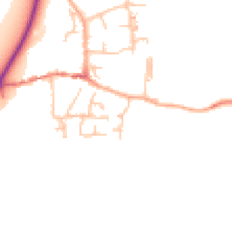 Daytime road noise heatmap for ST14 5NZ