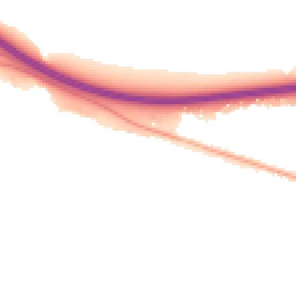 Night-time road noise heatmap for ST14 7EF
