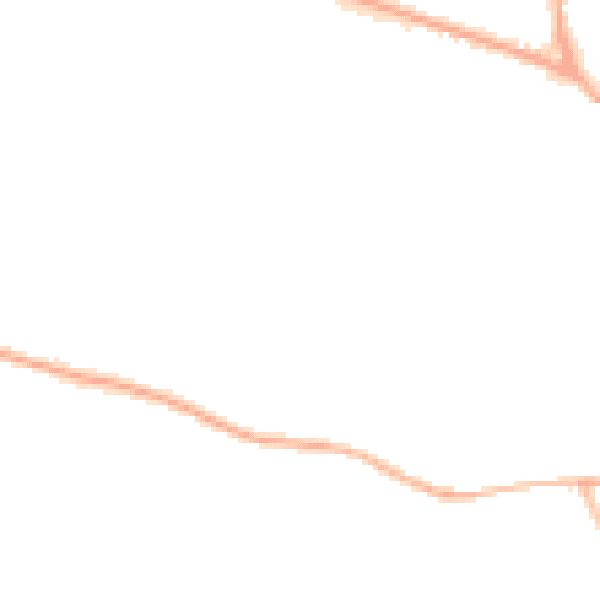 Night-time road noise heatmap for ST14 7NE