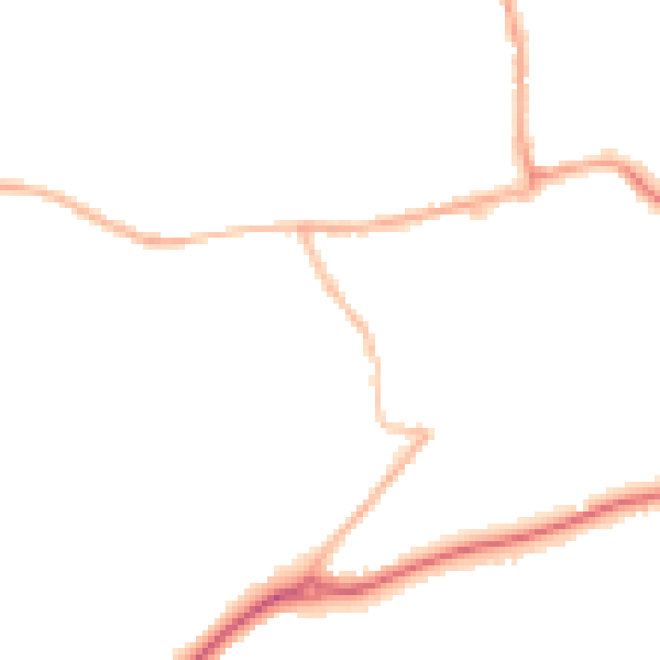 Night-time road noise heatmap for ST14 7RA