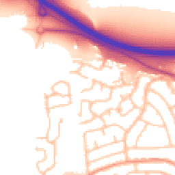 Daytime road noise heatmap for ST14 7RG