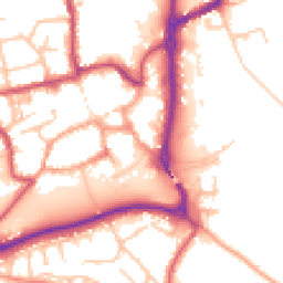 Daytime road noise heatmap for ST14 8AP