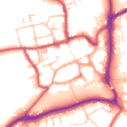 Daytime road noise heatmap for ST14 8EU