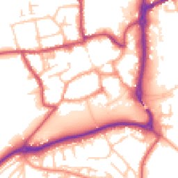 Daytime road noise heatmap for ST14 8JL