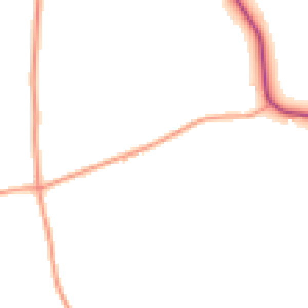 Daytime road noise heatmap for ST14 8PP