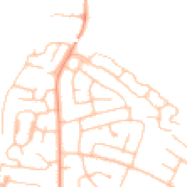 Daytime road noise heatmap for ST17 0BT