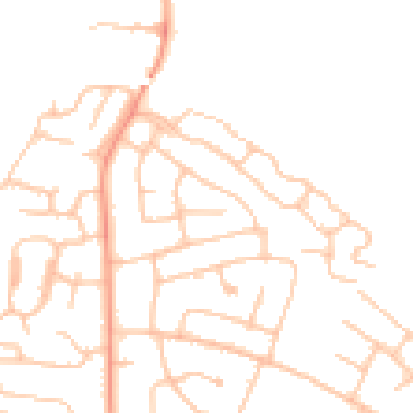 Daytime road noise heatmap for ST17 0BU