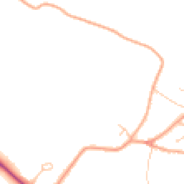 Daytime road noise heatmap for ST17 0TH