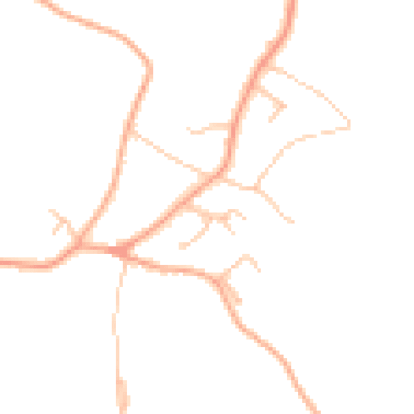 Daytime road noise heatmap for ST17 0TQ