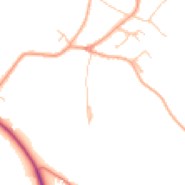 Daytime road noise heatmap for ST17 0TW