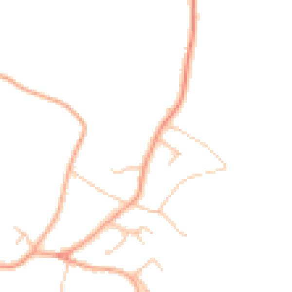 Daytime road noise heatmap for ST17 0TY