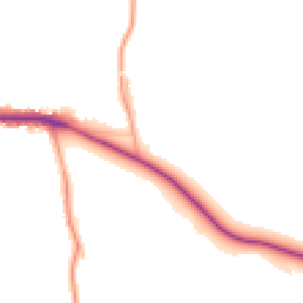 Daytime road noise heatmap for ST17 0UP