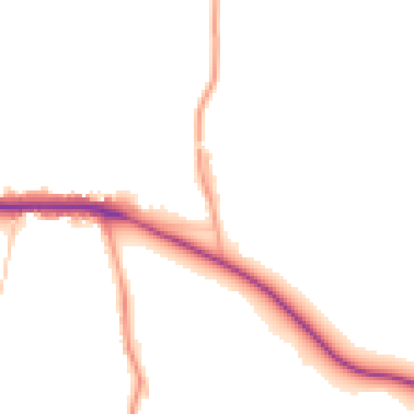 Daytime road noise heatmap for ST17 0UU