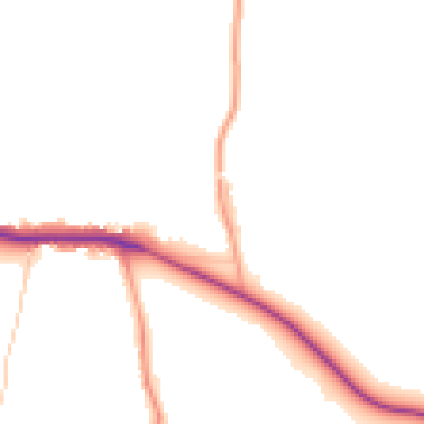 Daytime road noise heatmap for ST17 0UY