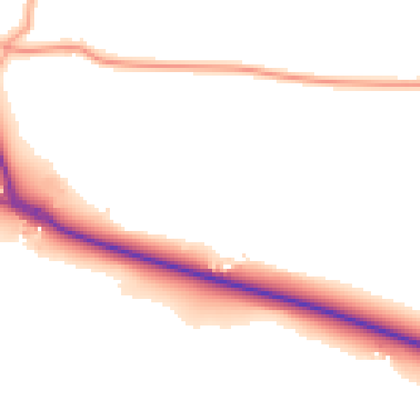 Daytime road noise heatmap for ST17 0XR