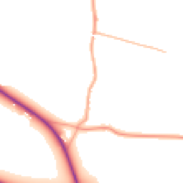 Daytime road noise heatmap for ST17 0XW