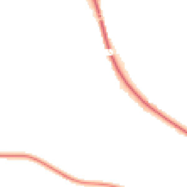 Night-time road noise heatmap for ST17 0XX