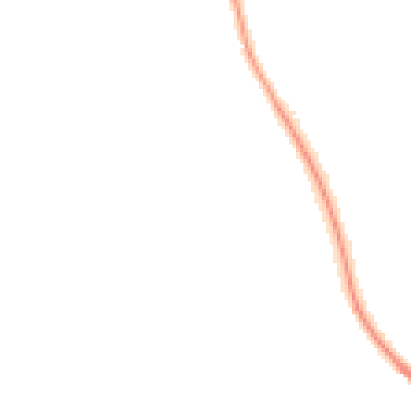 Night-time road noise heatmap for ST17 4RG