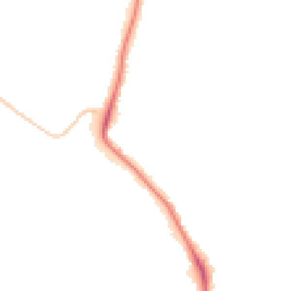 Night-time road noise heatmap for ST17 9DF