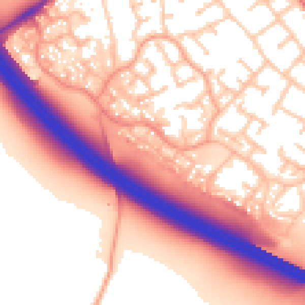 Daytime road noise heatmap for ST17 9JY