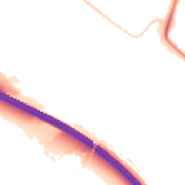 Night-time road noise heatmap for ST17 9PH