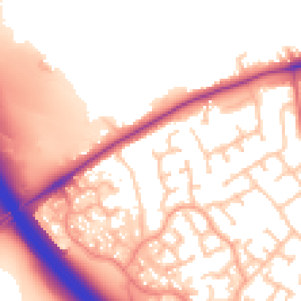 Daytime road noise heatmap for ST17 9UG