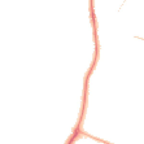 Night-time road noise heatmap for ST19 5AD
