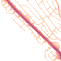 Daytime road noise heatmap for ST2 0AS