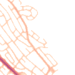 Daytime road noise heatmap for ST2 0PS