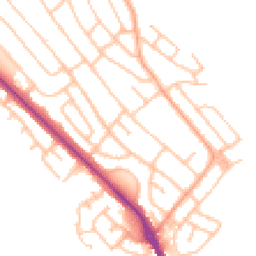 Daytime road noise heatmap for ST2 0RL