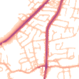 Daytime road noise heatmap for ST2 7EZ