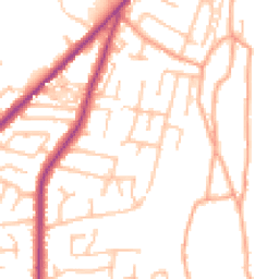 Daytime road noise heatmap for ST2 7JX
