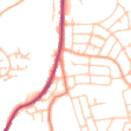 Daytime road noise heatmap for ST2 8AX
