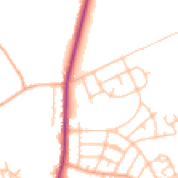 Daytime road noise heatmap for ST2 8DF