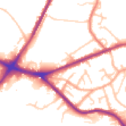 Daytime road noise heatmap for ST2 8NN