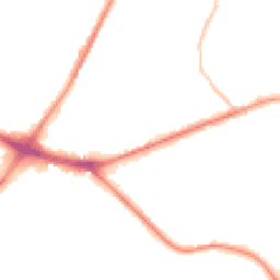 Night-time road noise heatmap for ST2 8NN