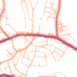 Daytime road noise heatmap for ST2 9BF