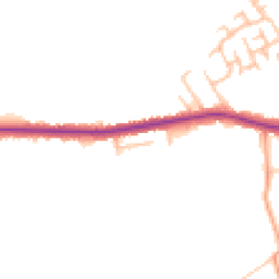 Daytime road noise heatmap for ST2 9DZ