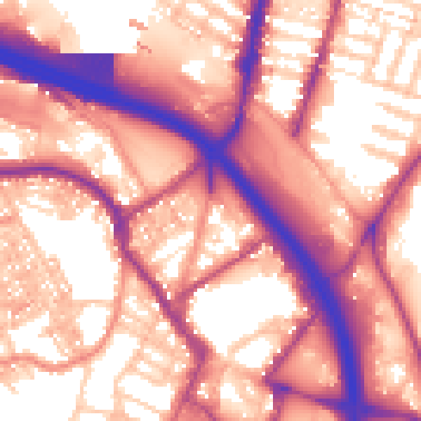 Daytime road noise heatmap for ST4 1AE