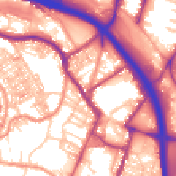 Daytime road noise heatmap for ST4 1AT