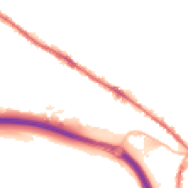 Night-time road noise heatmap for ST4 3BY
