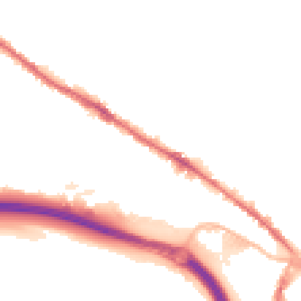 Night-time road noise heatmap for ST4 3DB
