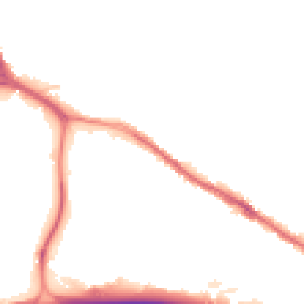 Night-time road noise heatmap for ST4 3EP