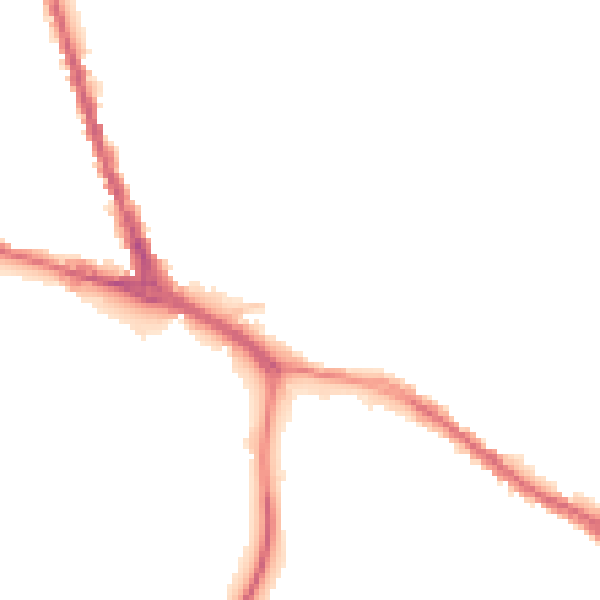 Night-time road noise heatmap for ST4 3JE
